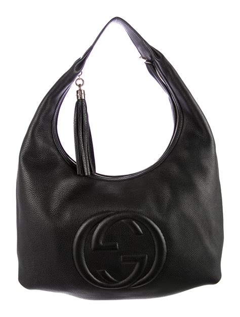 black gucci soho hobo bag|Gucci hobo bag dark brown.